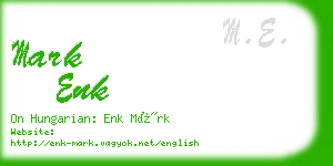 mark enk business card